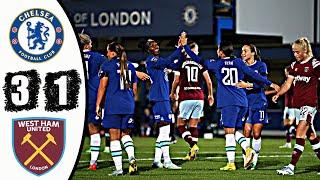Chelsea Women vs West Ham Women  (3-1) | Extended Highlights | Women's Super League 2022