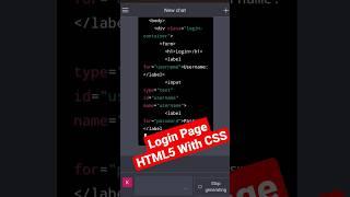 ChatGPT: Create Login Page HTML5 With CSS code | ChatGPT AI Tools | #shorts #2023 #youtube