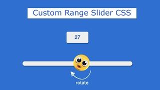Custom Range Slider using HTML CSS & JavaScript | Custom Range Slider