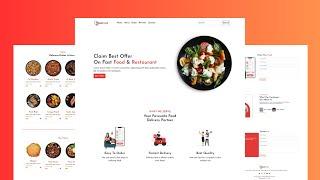 How To Create a Food Website Using HTML CSS and BOOTSTRAP 5