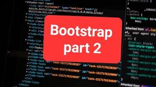 Bootstrap 2023 tutorial part 2