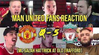 MAN UNITED FANS REACTION TO MANCHESTER UNITED 0 - 5 LIVERPOOL (MO SALAH HATTRICK) | FANS CHANNEL