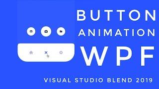 WPF Tutorial : Button Animation in Visual studio blend 2019 | Button UI Design | C# WPF