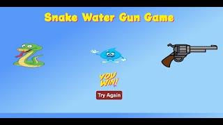 Snake Water Gun Game In JavaScript With Source Code | Source Code & Projects
