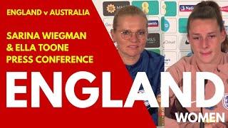 ENGLAND WOMEN PRESS CONFERENCE: Sarina Wiegman and Ella Toone Preview Upcoming Australia Clash