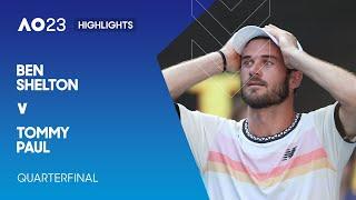 Ben Shelton v Tommy Paul Highlights | Australian Open 2023 Quarterfinal