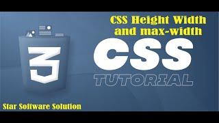How to use CSS Height, Width and Max-width, How to  Use CSS Setting of height and width