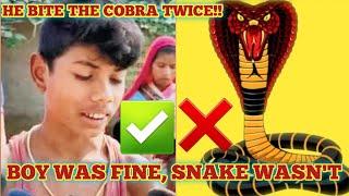 Cobra Snake Bites 12 Years Old Boy. The Boy's Retaliation Was Unbelievable.