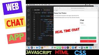 How To Create “Chat” Messages using JavaScript ,Html & CSS | Real time web chat app | JS Project