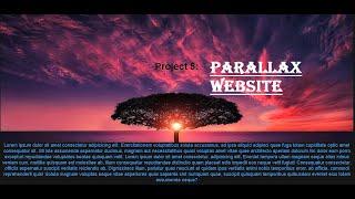 Parallax website || using HTML and CSS|| Project #5 || Beginner Project ||