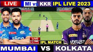 Live: MI Vs KKR, Match 22, Mumbai | IPL Live Scores & Commentary | IPL LIVE 2023 | 1st Innings