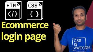CSS ecommerce project in Bangla part-18 : create login page