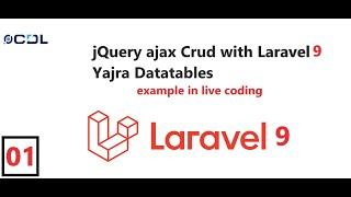 (01) jQuery ajax Crud with Laravel Yajra Datatable l Intro with Series | Ajax tutorial in Laravel