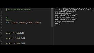 Learn Python in 59.003 seconds