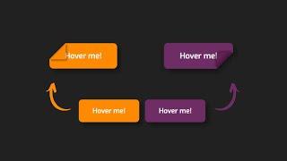 Foldable Button Animation on Hover Using HTML And CSS