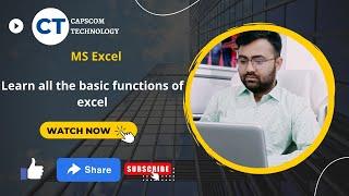 MS Excel basic functions | ms excel tutorial in hindi | useful excel formulas | excel certificate