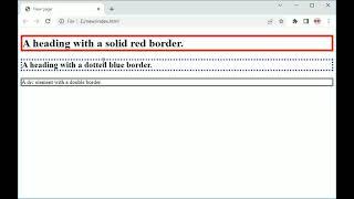 CSS, border properties #html #html5 #webdeveloper #shorts #youtubeshorts  #mybloopers