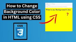 How to Change Background Color in HTML using CSS | Css Tutorial part 3