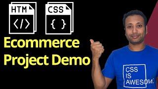 HTML CSS Ecommerce project in Bangla part-1 : project demo