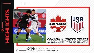 HIGHLIGHTS: Canada vs. United States (World Cup Qualifying, Jan. 27, 2022)
