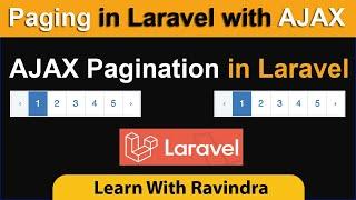Ajax Pagination in Laravel | How to make Ajax pagination with bootstrap | Laravel Pagination Ajax