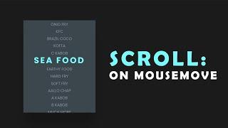 Scroll with Mouse Move using HTML CSS JS - Very Easy Tutorial