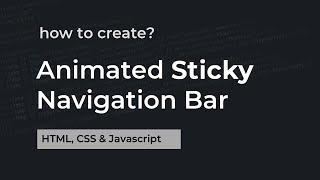 Sticky Navigation Bar On Scroll Using HTML CSS and Javascript | Fixed Navbar on Scroll | csPoint