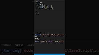 "==" vs "===" Operators in JavaScript |  Code Mastery | #coding #programming #shorts  #javascript