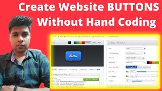 How to create buttons in html and css | Create Button for website without coding | Button styling