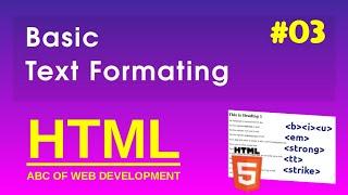 Basic Text Formatting ???? HTML Tutorial | EASY EXPLANATION