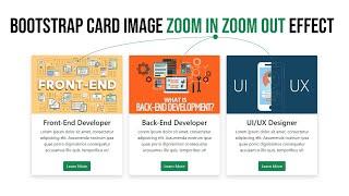 Bootstrap Card Image Zoom in Zoom out Effect