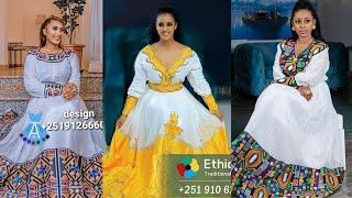 Habesha Kemis Ethiopian new traditional dress styles