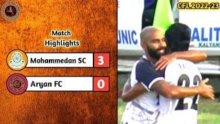 Calcutta football league 2022-23||Mohammedan Sporting Club vs Aryan fc||Super Six match2||26/09/22