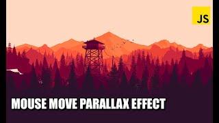 Mouse Move Parallax Effect JavaScript Tutorial | How to make Parallax Effect?