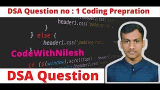 Question No :3 DSA | Find Repeating Element | DSA question - codewithnilesh | Dsa & Algo Free Course