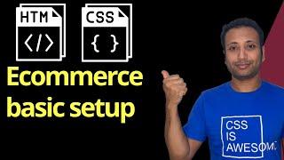 HTML CSS Ecommerce project in Bangla part-2 : basic project setup