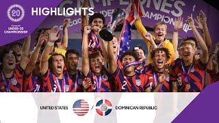 CU20M 2022 Final Highlights | United States vs Dominican Republic