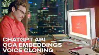 10. OpenAI Embeddings, Voice Cloning, Eleven Labs API, ChatGPT API, Whisper API