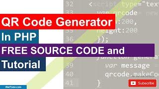 How to Generate QR Code in PHP Free Source code and Tutorial