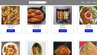 Online food ordering website || html css JavaScript || project for beginners