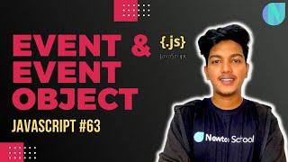 Events & Event Object In JavaScript | JavaScript Tutorials for beginners | Event Handlers&Listeners