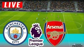 MANCHESTER CITY vs ARSENAL: PREMIER LEAGUE 22/23 - LIVE MATCH TODAY | GAMEPLAY PES 21