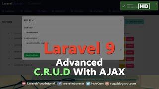 Laravel 9 Tutorial - AJAX CRUD Example With DataTables Using Validation and Toast Notification