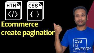 CSS ecommerce project in Bangla part-12 : create a pagination
