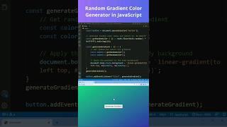 Random Gradient Color Generator Javascript | How to create Random Gradient color #html5 #javascript