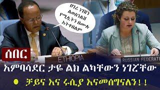 Ethiopia: ሰበር - አምባሳደር ታዬ ልክ ልካቸውን ነገሯቸው፤ ቻይና እና ሩሲያ እናመሰግናለን!! | Ambassador Taye Atske Selassie