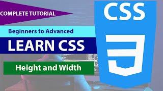 CSS Height & Width (Min-height & Max-height Min-width & Max-width) Tutorial in (Hindi/Urdu)