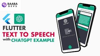 Flutter Text to Speech with Example | Flutter Chat GPT Voice Chatbot | Flutter Tutorial